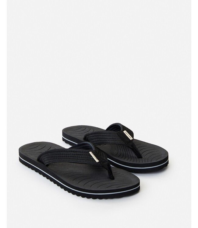 RIP CURL MENS DBAH BLOOM OPEN TOE SANDAL  BLACK/BLACK