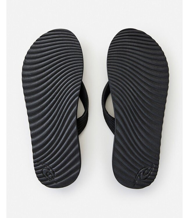 RIP CURL MENS DBAH BLOOM OPEN TOE SANDAL  BLACK/BLACK