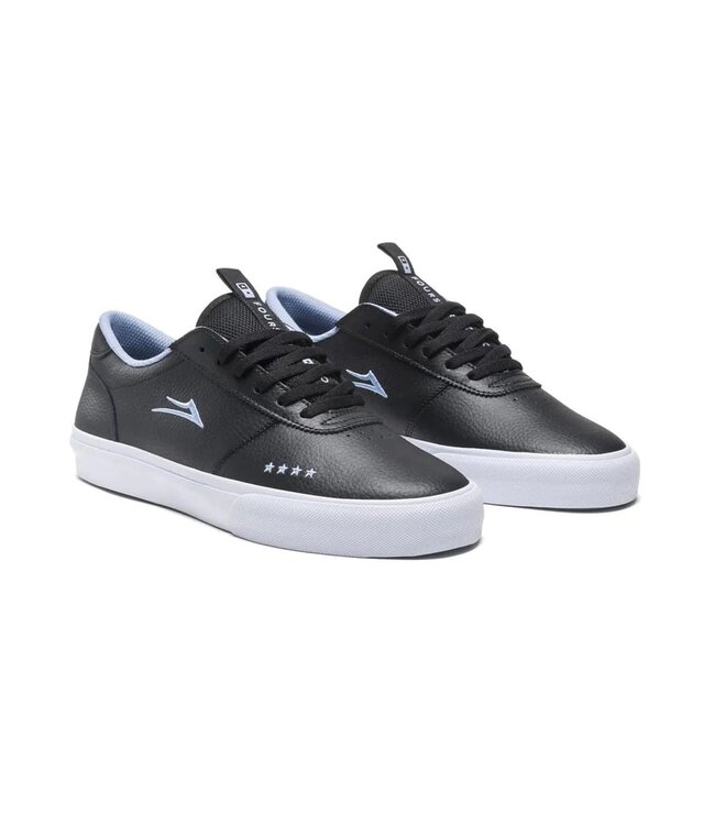 LAKAI MENS MANCHESTER SHOES BLACK/PEBBLE LEATHER