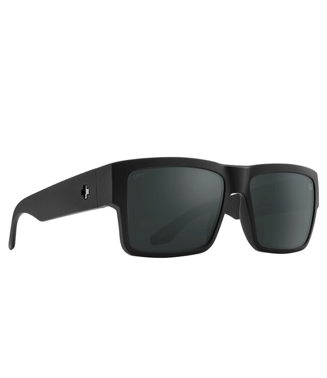 SPY CYRUS MATTE BLACK SUNGLASSES w/ HAPPY BOOST POLAR  BLACK MIRROR