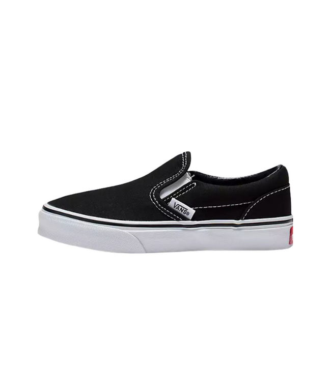 VANS KIDS CLASSIC SLIP ON SHOE BLACK/TRUE WHITE