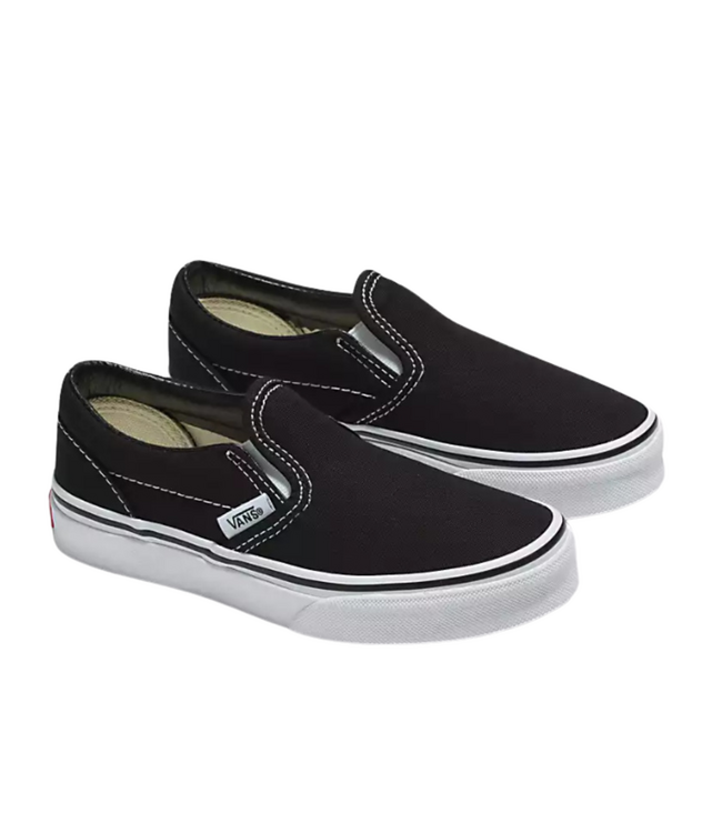 VANS KIDS CLASSIC SLIP ON SHOE BLACK/TRUE WHITE
