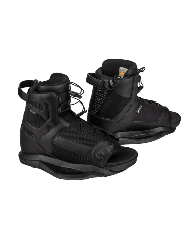 RONIX MENS WAKEBOARD BOOT DIVIDE STG 1 BLACK 2023