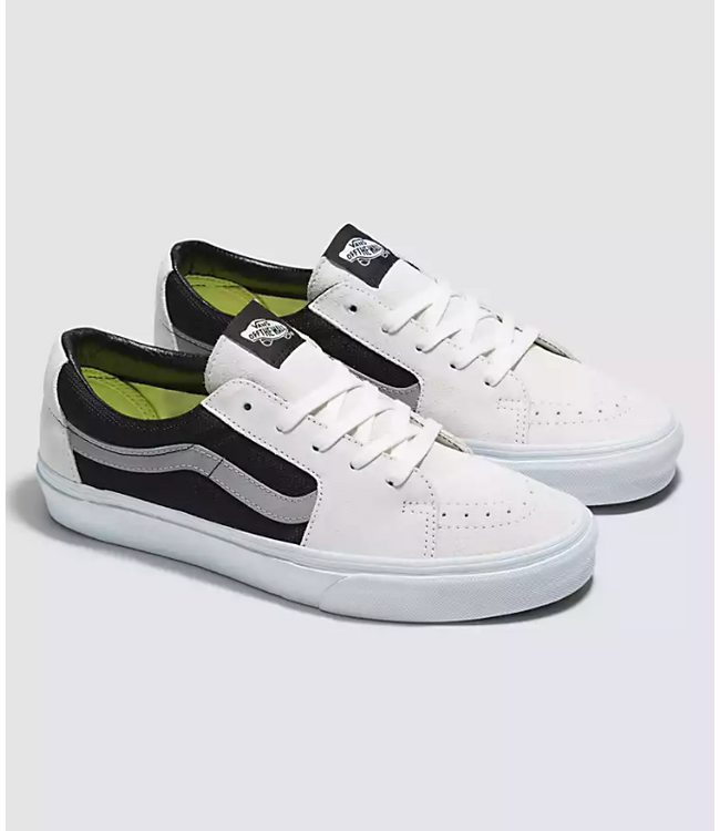 VANS MENS SK8-LOW SHOES 2TONE WHITE/BLACK