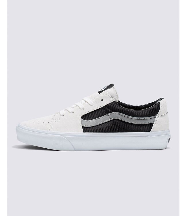 VANS MENS SK8-LOW SHOES 2TONE WHITE/BLACK