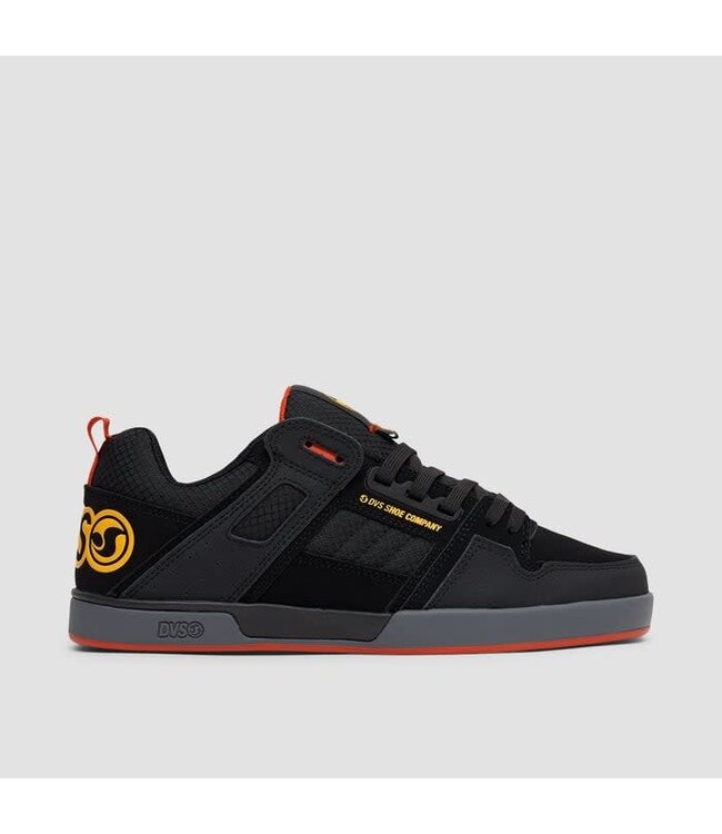 DVS MENS COMANCHE 2.0 SHOE BLACK/YEL/RED/NUBUCK
