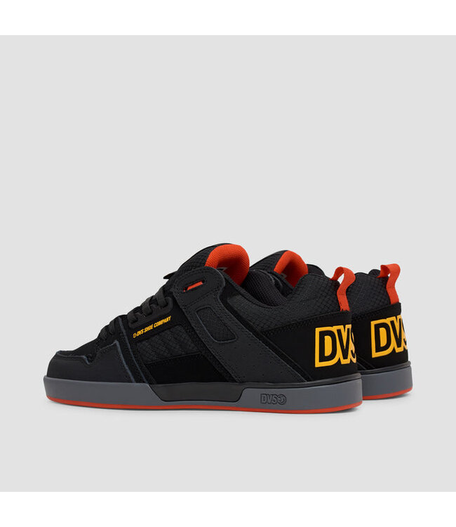 DVS MENS COMANCHE 2.0 SHOE BLACK/YEL/RED/NUBUCK