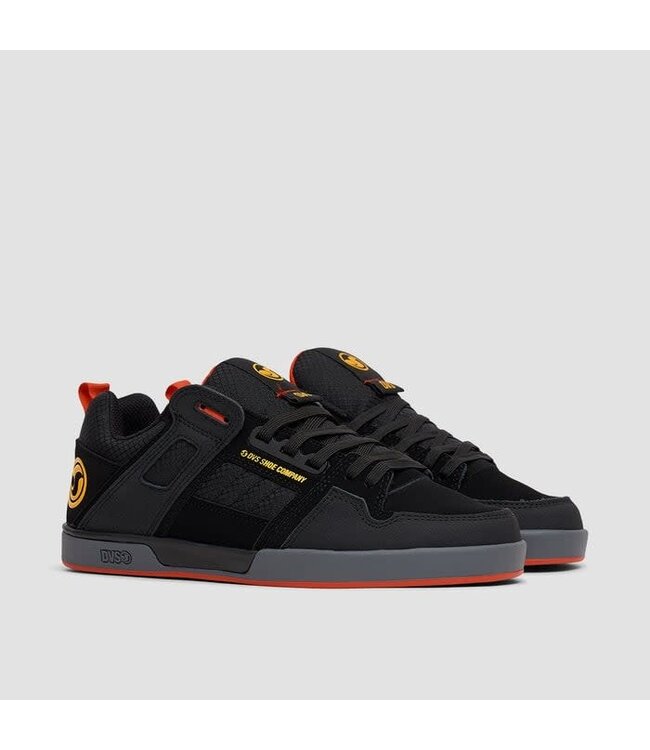 DVS MENS COMANCHE 2.0 SHOE BLACK/YEL/RED/NUBUCK
