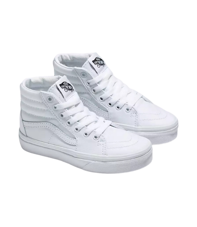 VANS KIDS SK8-HI SHOES TRUE WHITE/TRUE WHITE
