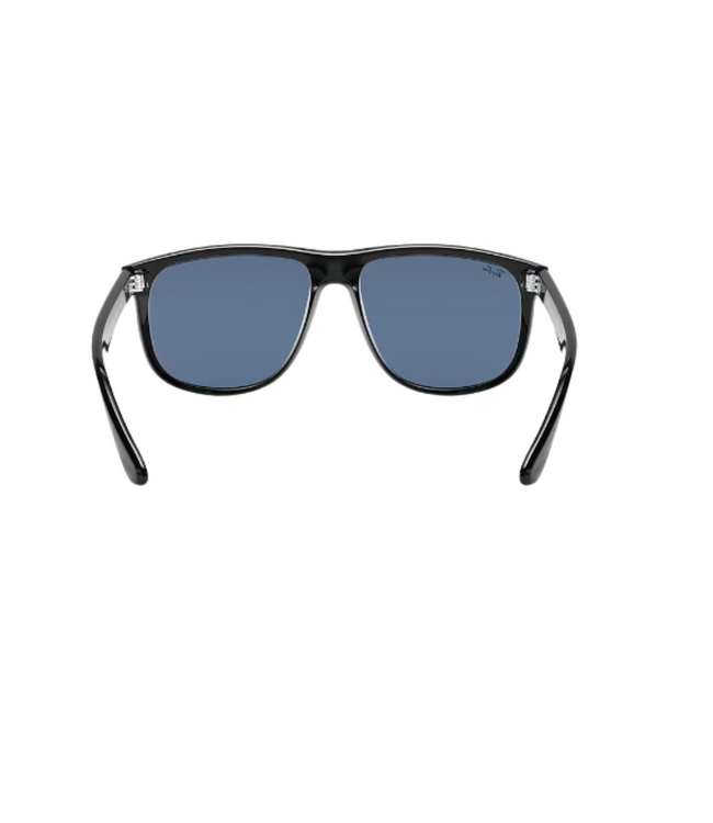 RAY-BAN BOYFRIEND SUNGLASSES BLACK w/ DARK BLUE LENS