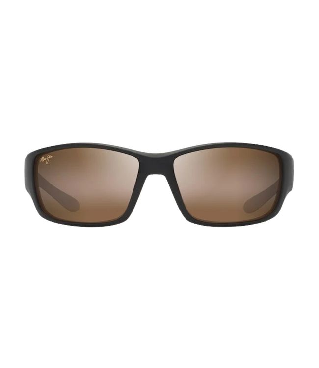 MAUI JIM LOCAL KINE MATTE DARK TRANSPARENT BROWN SUNGLASSES w/ HCL BRONZE POLAR