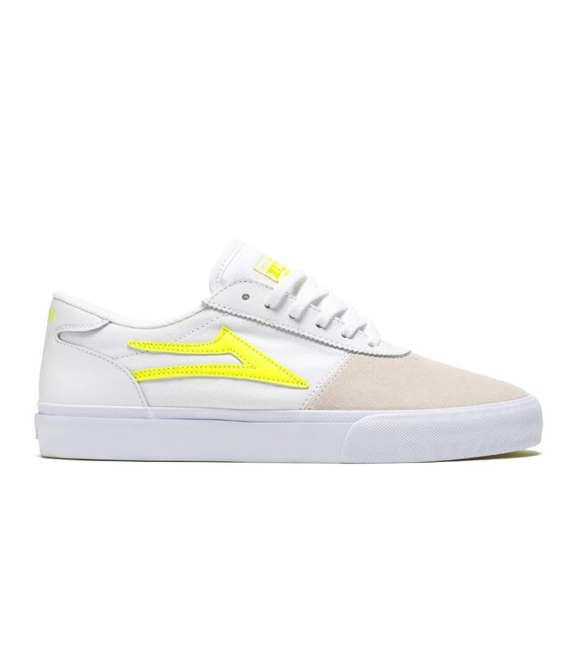 LAKAI MENS MANCHESTER SHOES WHITE/NEON
