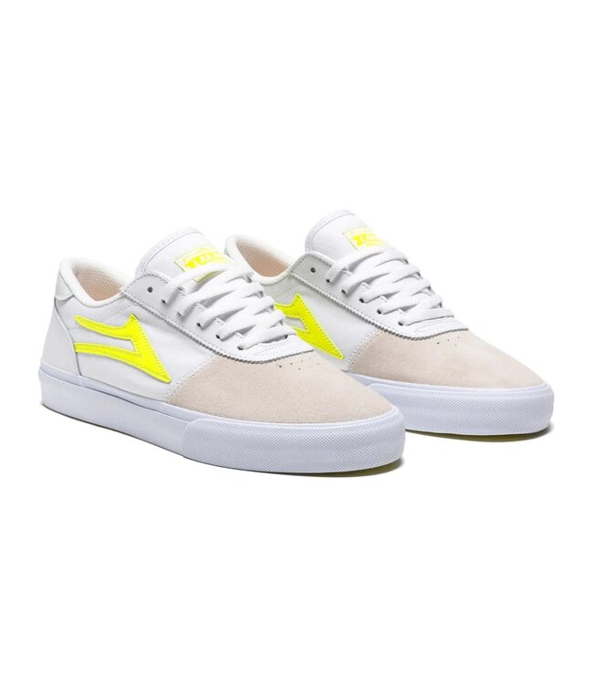 LAKAI MENS MANCHESTER SHOES WHITE/NEON