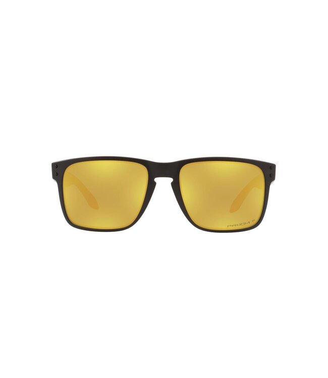 OAKLEY HOLBROOK MATTE CARBON SUNGLASSES w/ PRIZM 24K POLARIZED LENS