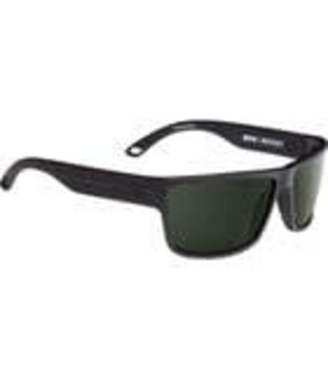 SPY ROCKY MATTE BLACK SUNGLASSES w/ HAPPY GREY GREEN