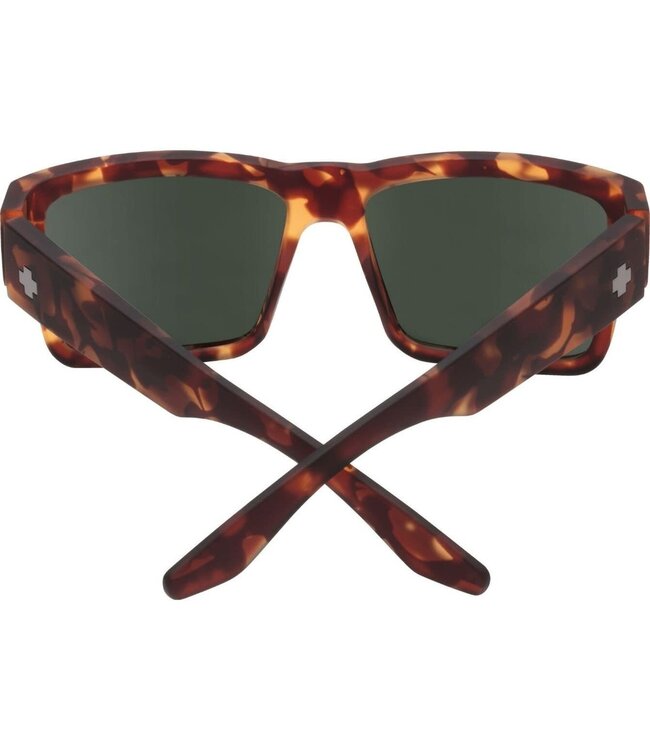 SPY CYRUS SOFT MATTE CAMO TORTOISE SUNGLASSES w/ HAPPY GREY GREEN