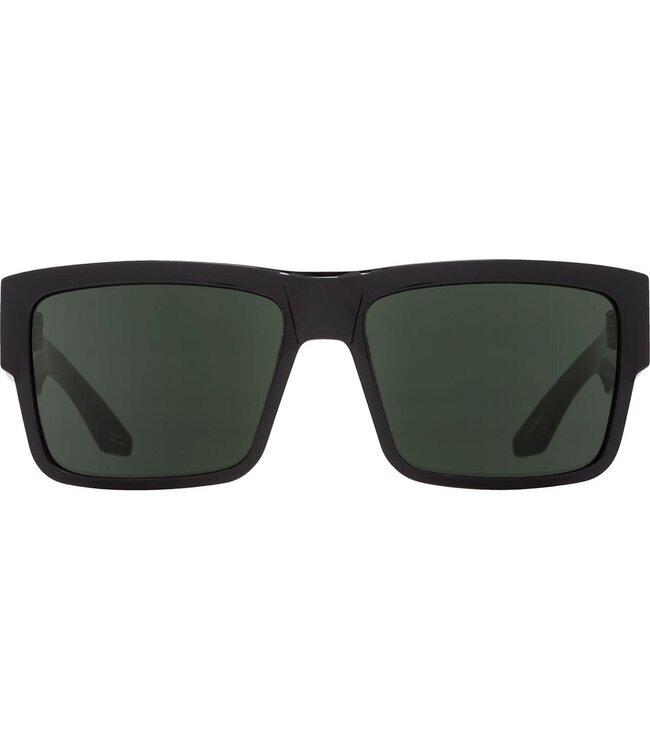 SPY CYRUS BLACK SUNGLASSES w/ HD PLUS GREY GREEN