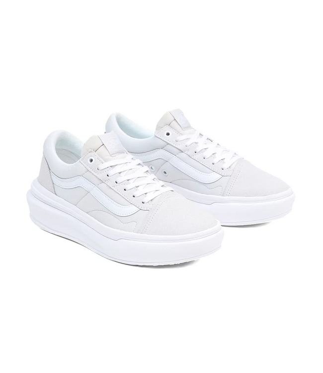 VANS WOMENS OLD SKOOL OVERT CC SHOE WHITE