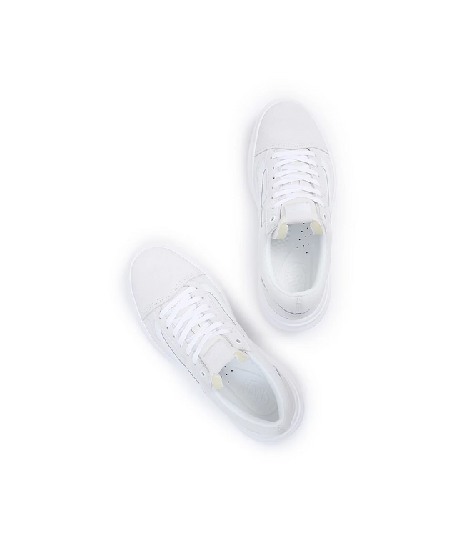 VANS WOMENS OLD SKOOL OVERT CC SHOE WHITE