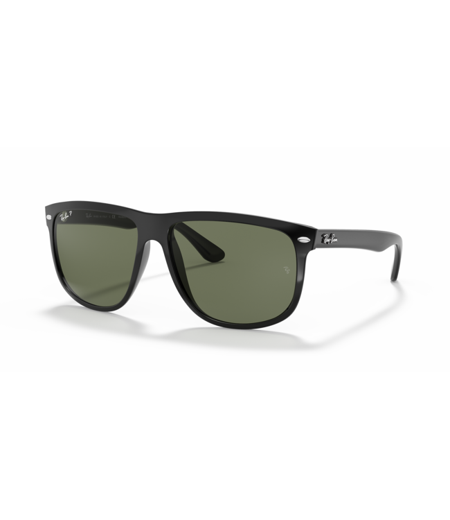RAY-BAN BOYFRIEND SUNGLASSES BLACK w/ DARK GREEN