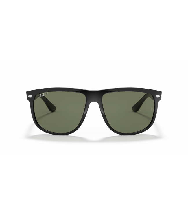 RAY-BAN BOYFRIEND SUNGLASSES BLACK w/ DARK GREEN