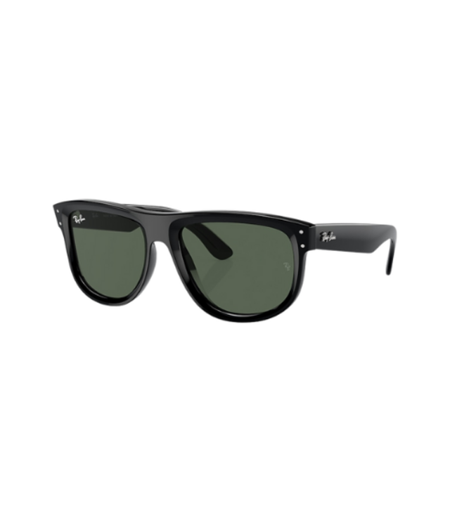 RAY-BAN BOYFRIEND  REVERSE SUNGLASSES BLACK w/ DARK GREEN