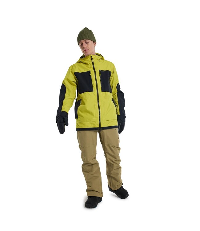 BURTON FROSTNER 2L JACKET SULFUR/TRUE BLACK 2024