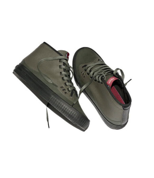 GLOBE MENS GILLETTE MID SHOES DARK OLIVE/BLACK
