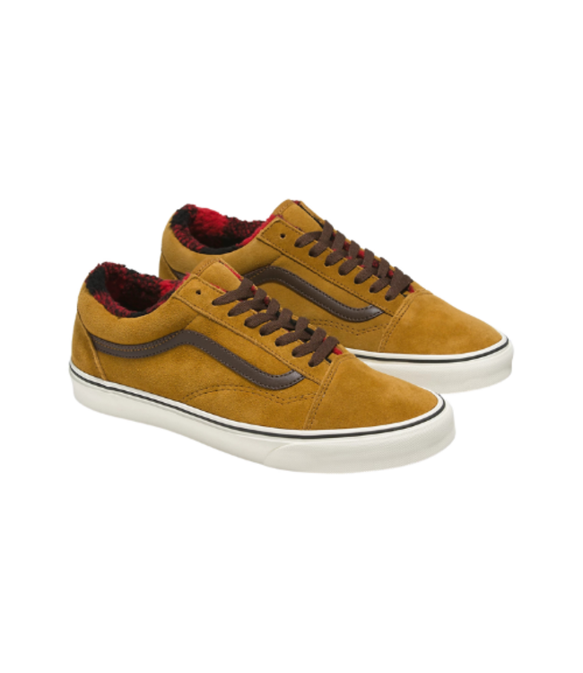 VANS MENS OLD SKOOL SHOE COZY HUG GOLDEN BROWN