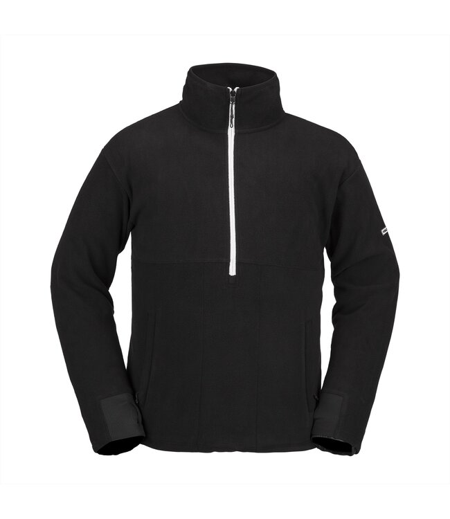 VOLCOM POLAR FLEECE HOODED 1/2 ZIP BLACK 2024