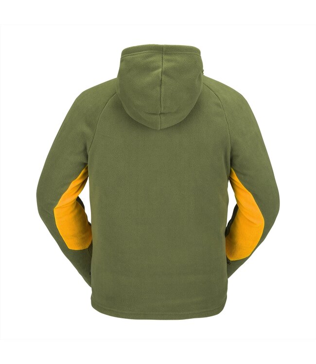 VOLCOM POLAR FLEECE HOODED FULL ZIP MILITARY 2024