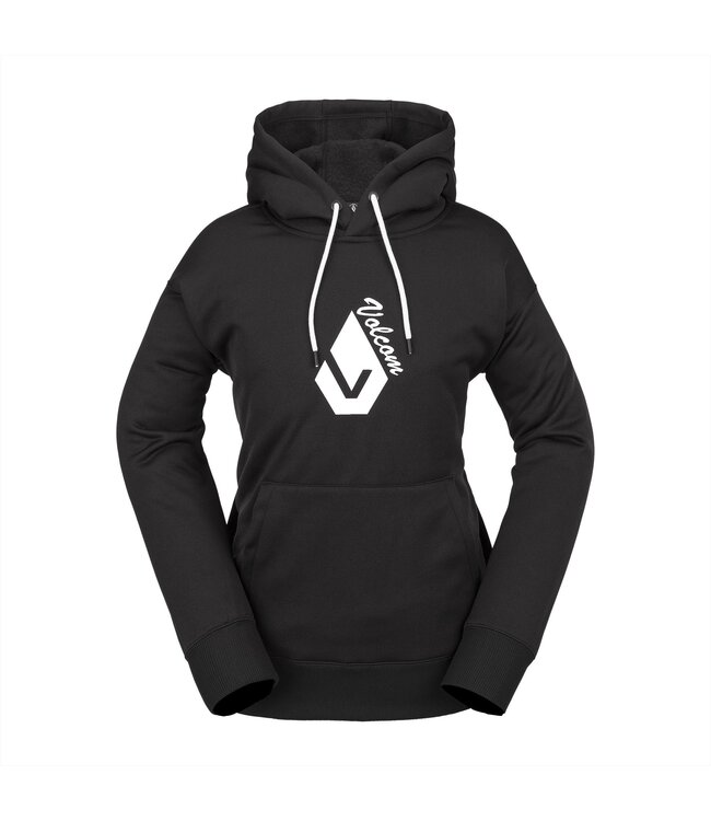 VOLCOM WOMENS CORE HYDRO HOODIE BLACK 2024