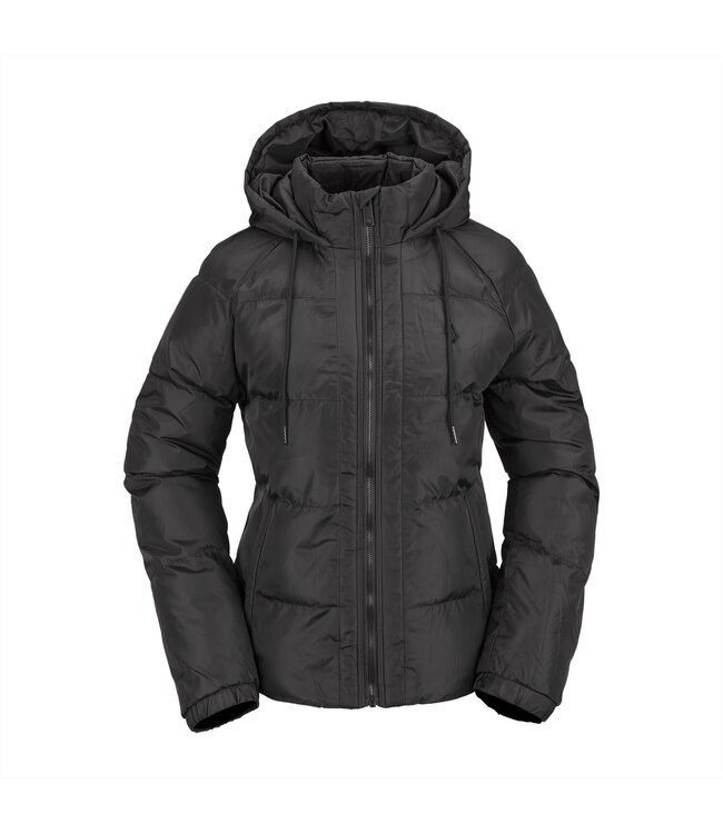 VOLCOM WOMENS ITHAN PUFF JACKET BLACK 2024