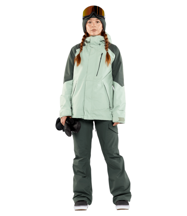 VOLCOM WOMENS V.CO ARIS GORE-TEX JACKET SAGE FROST 2024