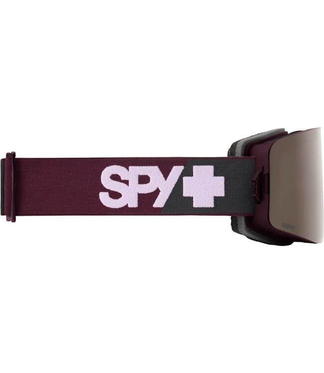 SPY MARAUDER GOGGLE MERLOT w/ HAPPY BRONZE SILVER MIRROR + HAPPY LOW LIGHT GRAY GREEN RED MIRROR 2024