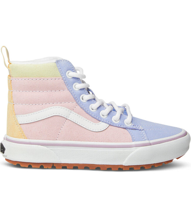 VANS YOUTH SK8-HI MTE 1 SHOE PASTEL BLOCK MULTI/TRUE WHITE