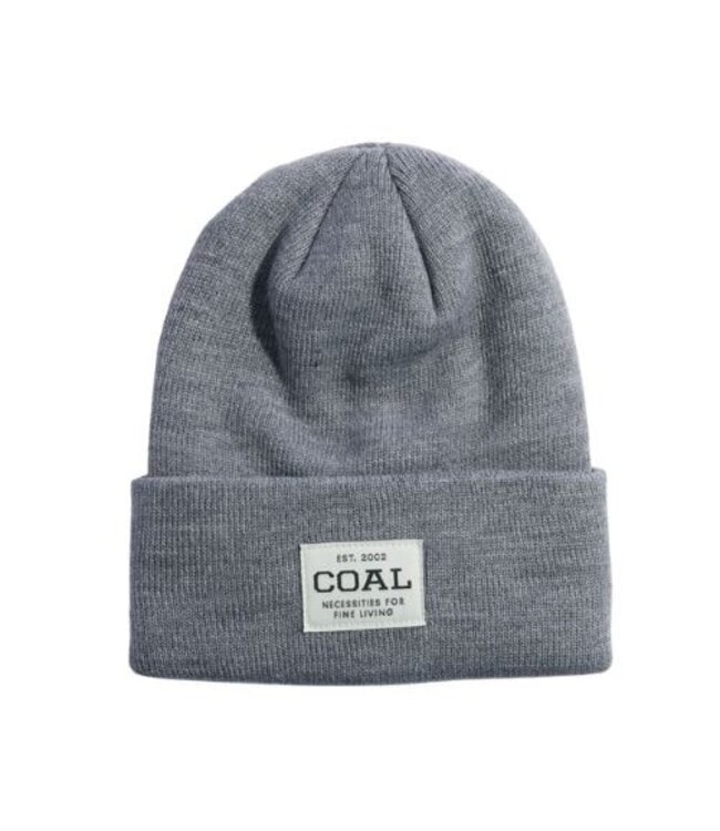 COAL UNIFORM RECYCLED KNIT CUFF BEANIE HEATHER GREY 2024