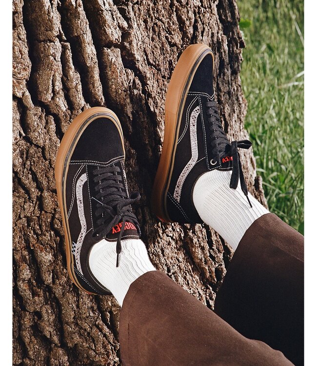 VANS MENS SKATE OLD SKOOL X HOCKEY SHOE BLACK