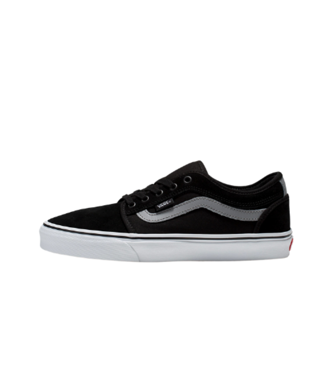VANS MENS SKATE CHUKKA LOW SIDESTRIPE SHOE BLACK/GREY/WHITE