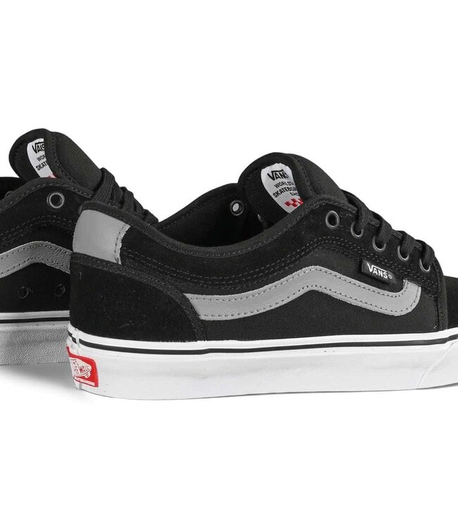 VANS MENS SKATE CHUKKA LOW SIDESTRIPE SHOE BLACK/GREY/WHITE