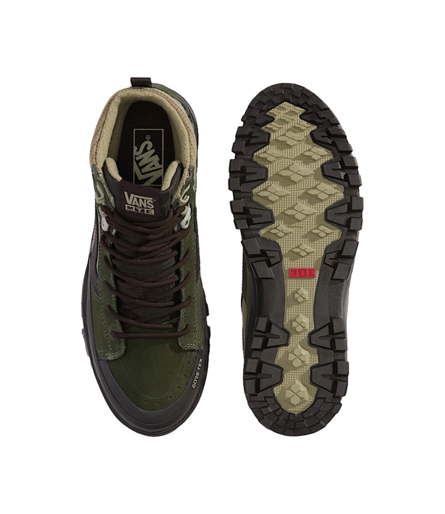 VANS MENS SK8-HI GORE-TEX INSULATED SHOES (F87) DARK GREEN/ BROWN