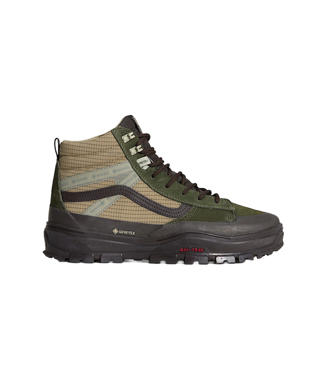 VANS MENS SK8-HI GORE-TEX INSULATED SHOES (F87) DARK GREEN/ BROWN