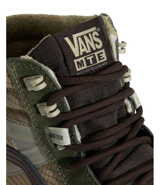 VANS MENS SK8-HI GORE-TEX INSULATED SHOES (F87) DARK GREEN/ BROWN