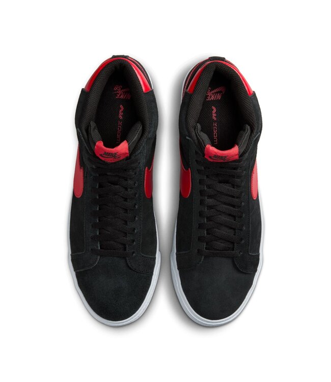NIKE SB MENS ZOOM BLAZER MID BLACK/RED