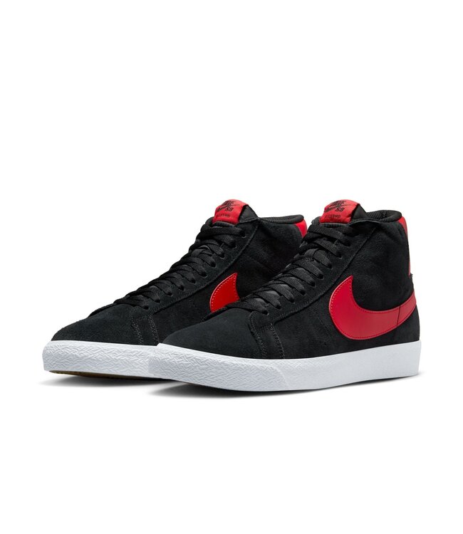 NIKE SB MENS ZOOM BLAZER MID BLACK/RED