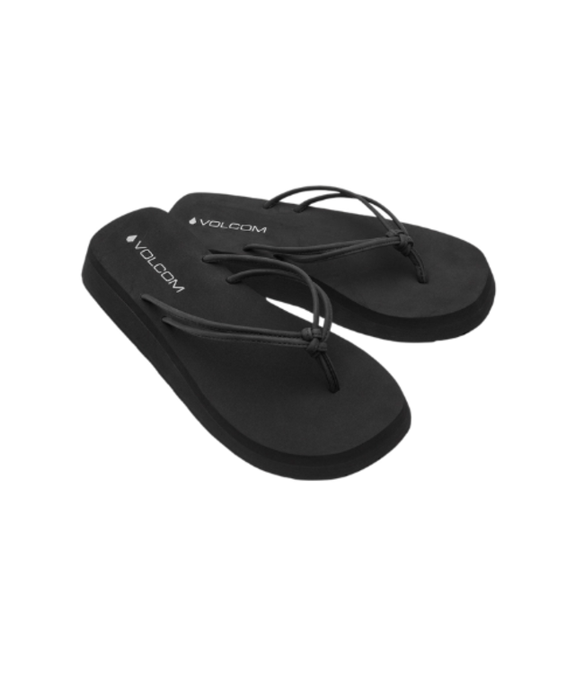 VOLCOM WOMENS FOREVER UP SANDALS BLACK