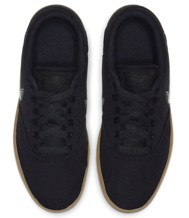 NIKE SB KIDS CHECK CANVAS SHOE BLACK/BLACK-GUM LIGHT BROWN