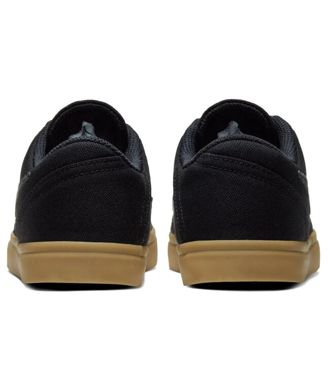 NIKE SB KIDS CHECK CANVAS SHOE BLACK/BLACK-GUM LIGHT BROWN
