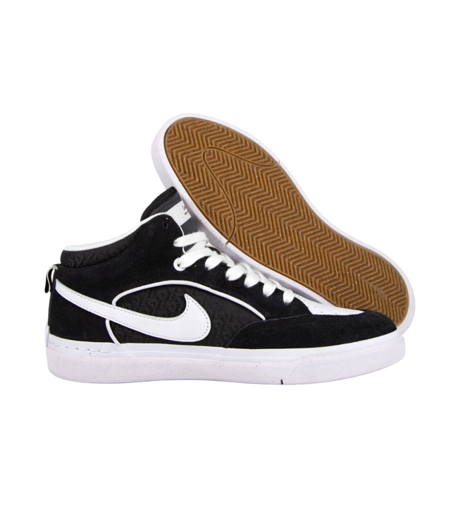 NIKE SB REACT LEO SHOES BLACK/WHITE