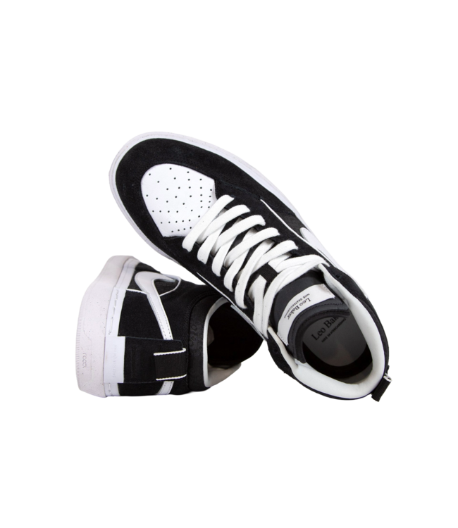 NIKE SB REACT LEO SHOES BLACK/WHITE